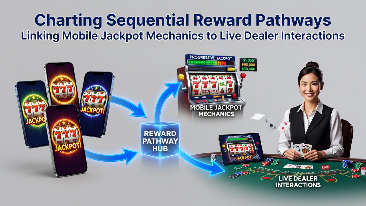 Darstellung sequenzieller Belohnungspfade in mobilen Casino-Apps mit Jackpot- und Live-Dealer-Elementen