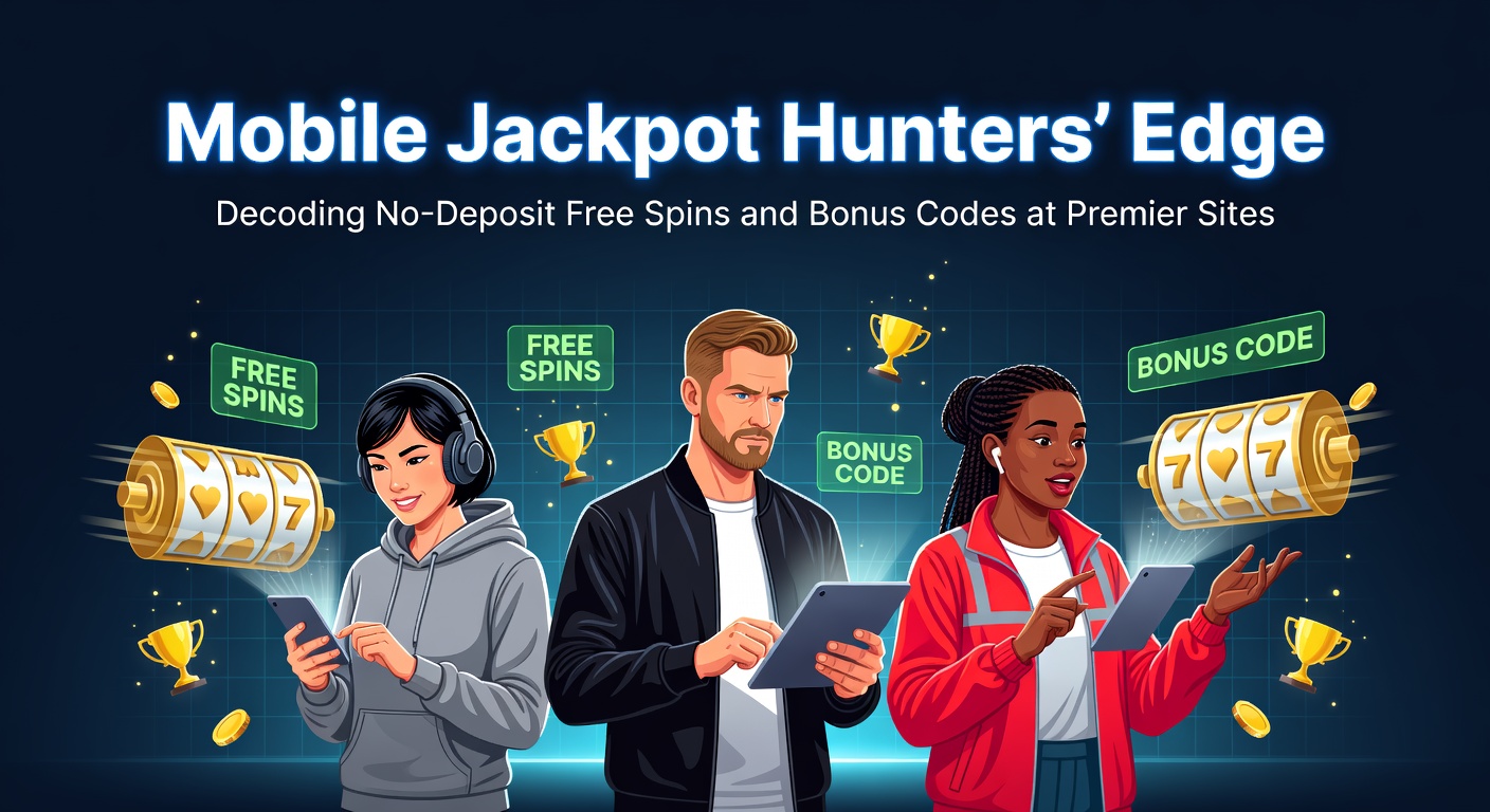 Smartphone mit leuchtendem Jackpot-Symbol und Free-Spins-Angeboten auf einem modernen Mobile-Casino-App-Hintergrund